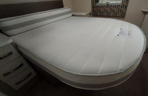 Replacement mattress for a swift caravan